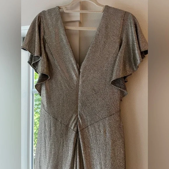 Ralph Lauren gold Foil Print Cape 14 - Picture 4 of 5